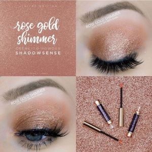 Rose Gold Shimmer Shadowsense by LipSense